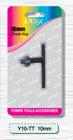 (Y10-TT) 10mm black key with skin card packing